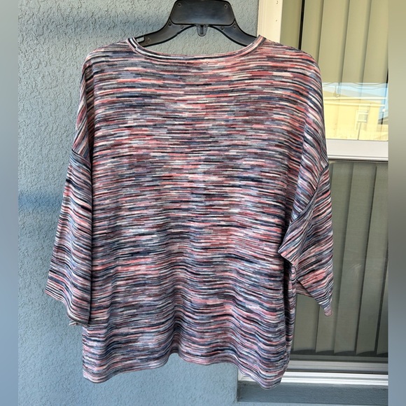 Pure Jill Oversized Lagenlook Cotton Pullover Lightweight Sweater Size M Petite - Picture 2 of 5